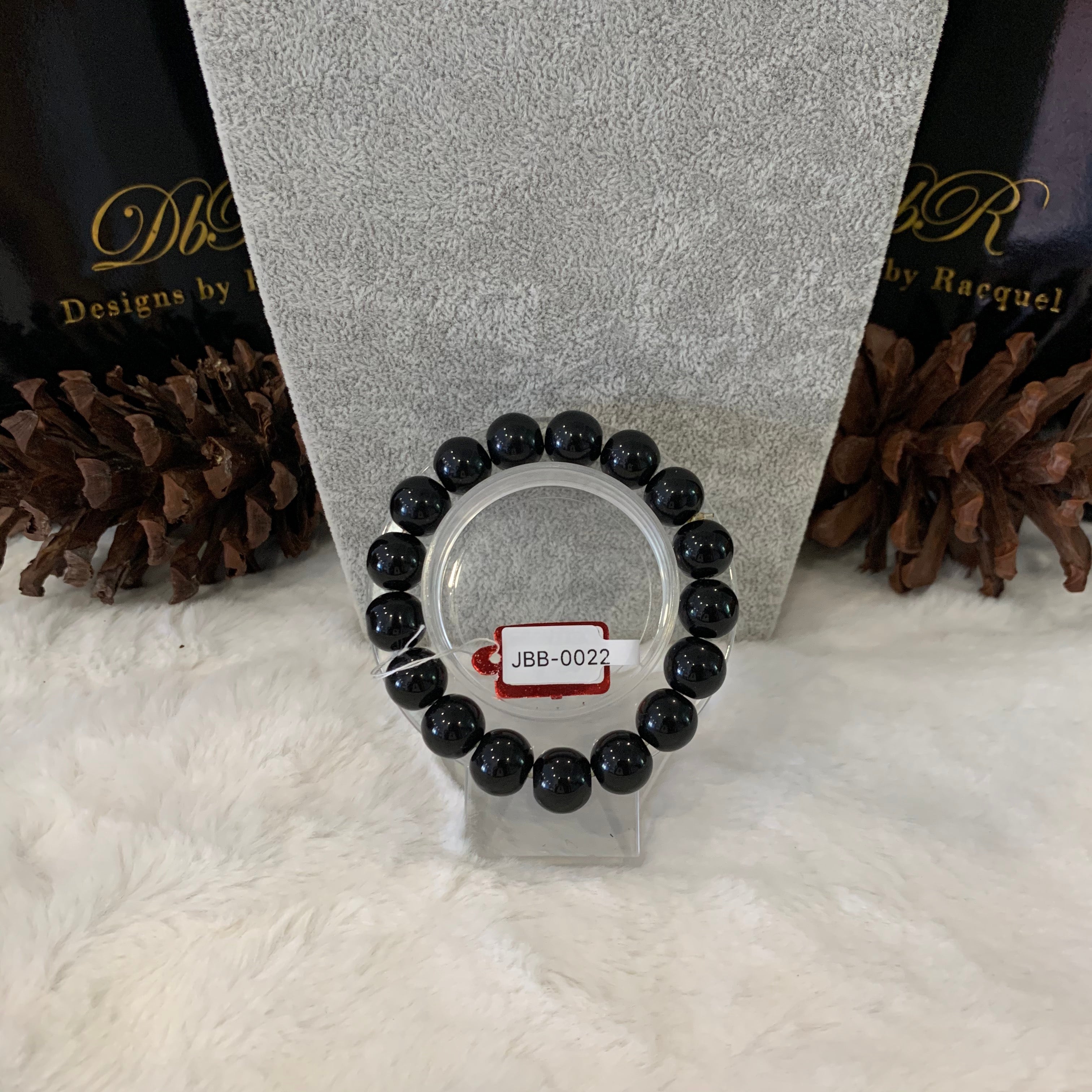 Onyx Bead Bracelet (JBB-0022)