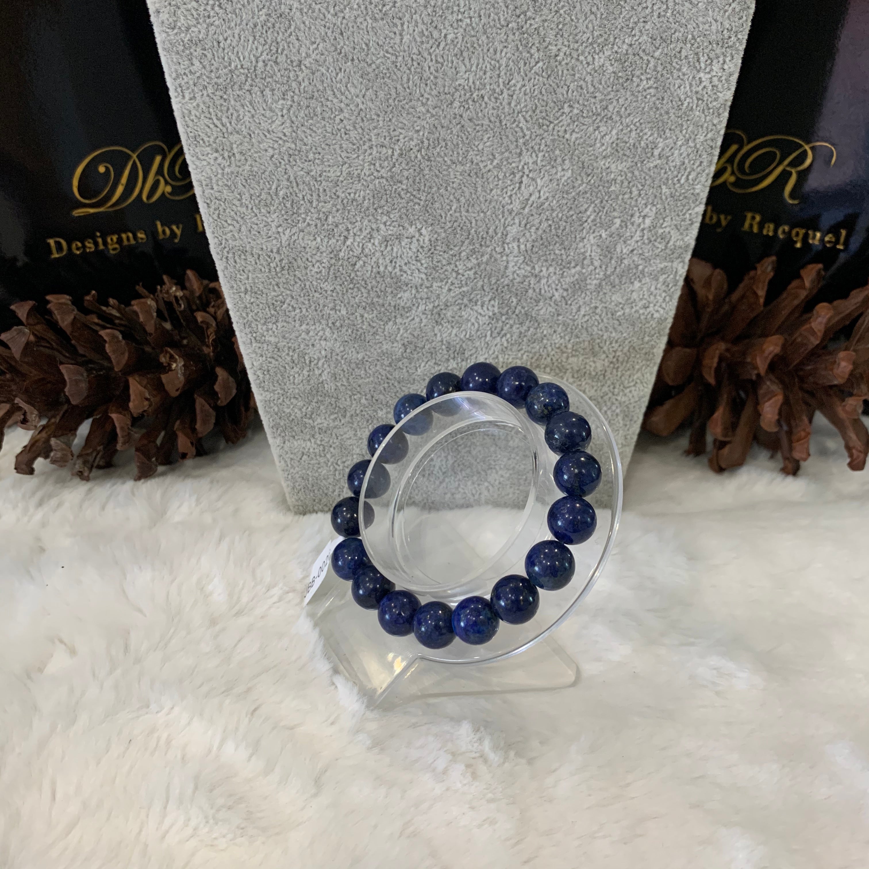 Lapis Lazuli Bead Bracelet (JBB-0026)