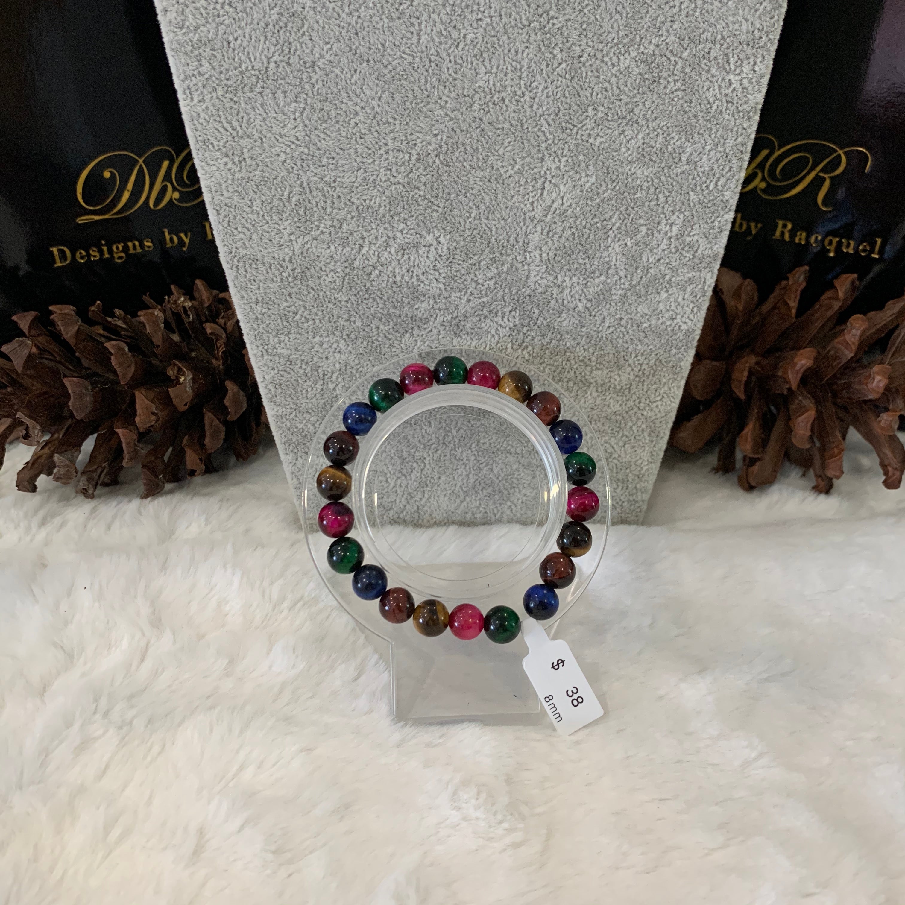 Tiger's Eye Bead Bracelet (JBB-0031)