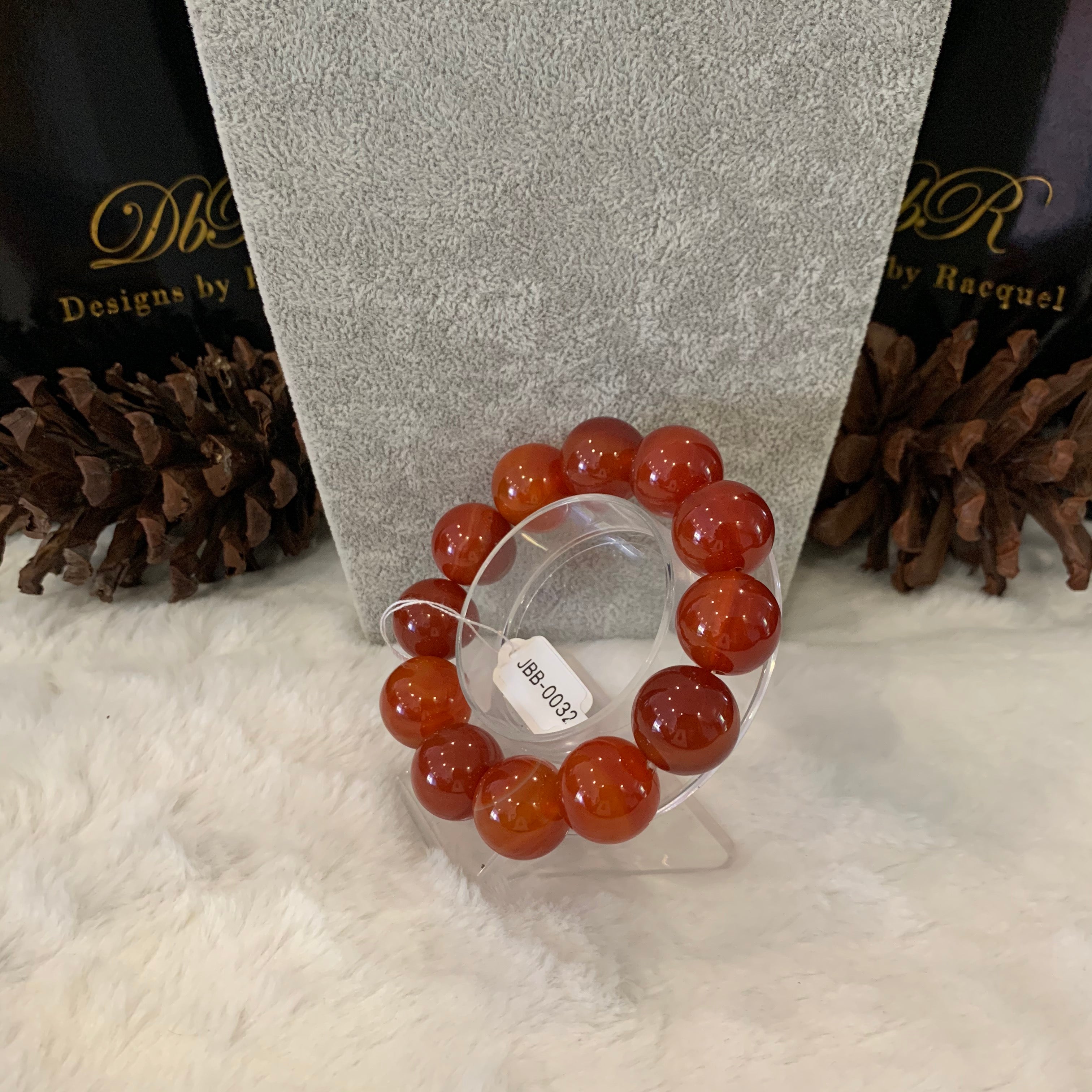 Agate Bead Bracelet (JBB-0032)