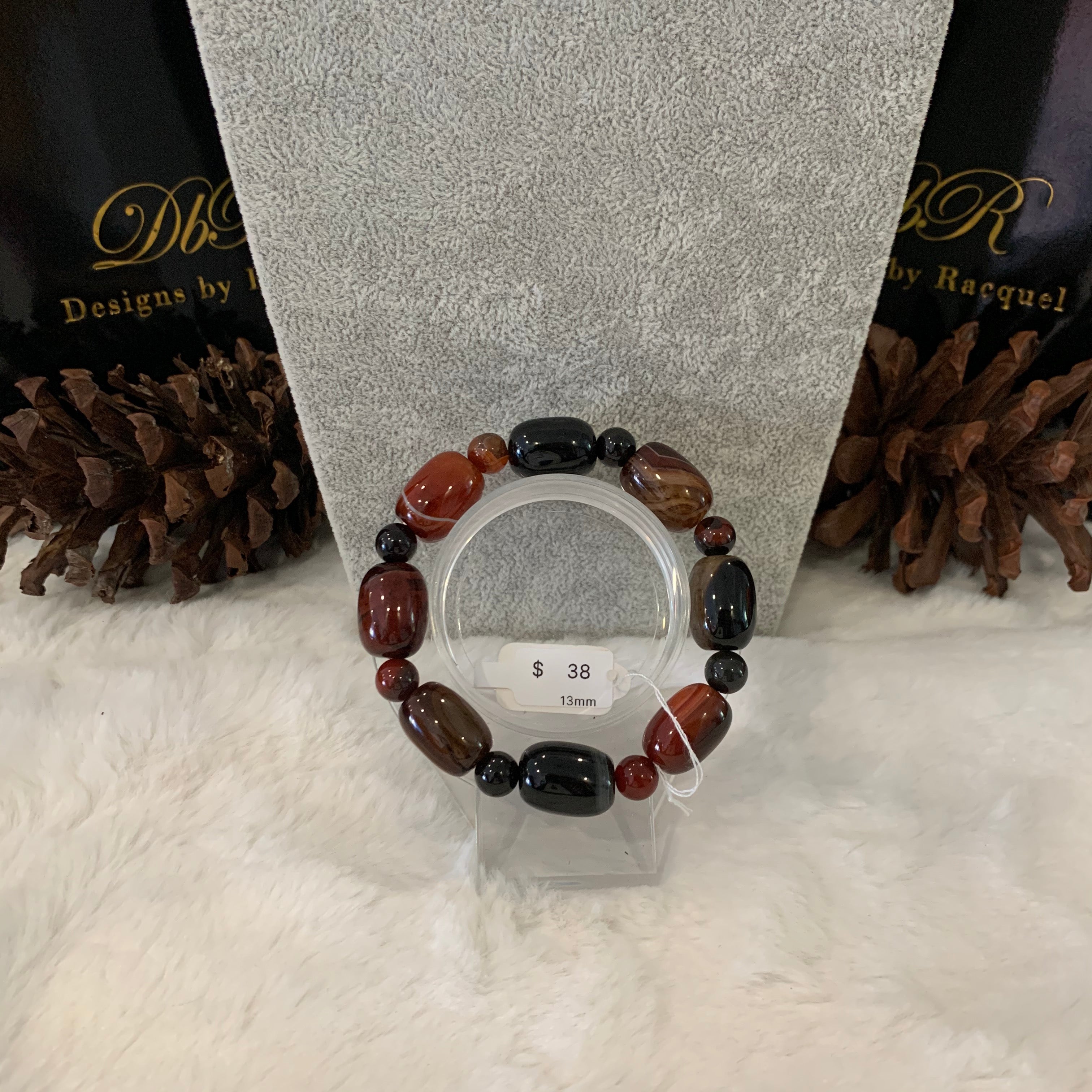 Agate Bead Bracelet (JBB-0034)