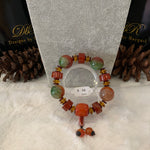 Load image into Gallery viewer, Chalcedony Bead Bracelet (JBB-0036)
