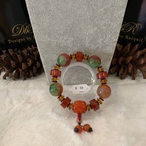 Chalcedony Bead Bracelet (JBB-0036)