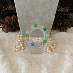 Load image into Gallery viewer, Glossy Agate Bead Bracelet (JBB-0042)
