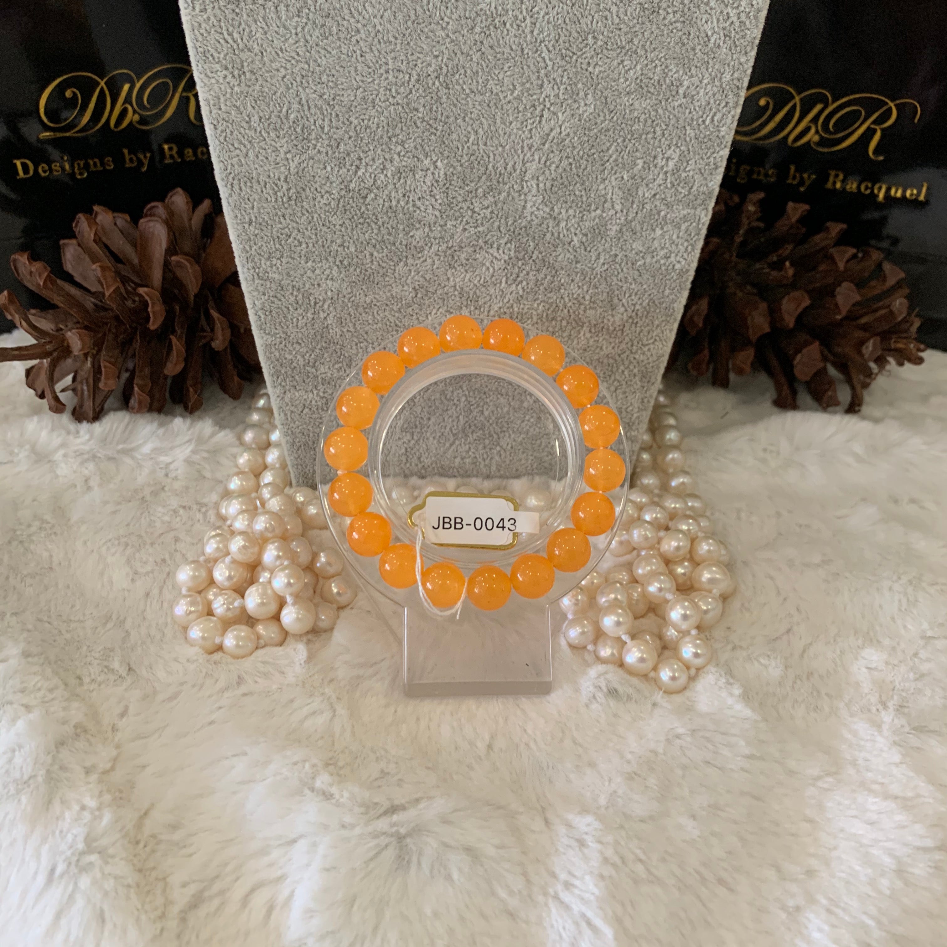 Agate Bead Bracelet (JBB-0043)