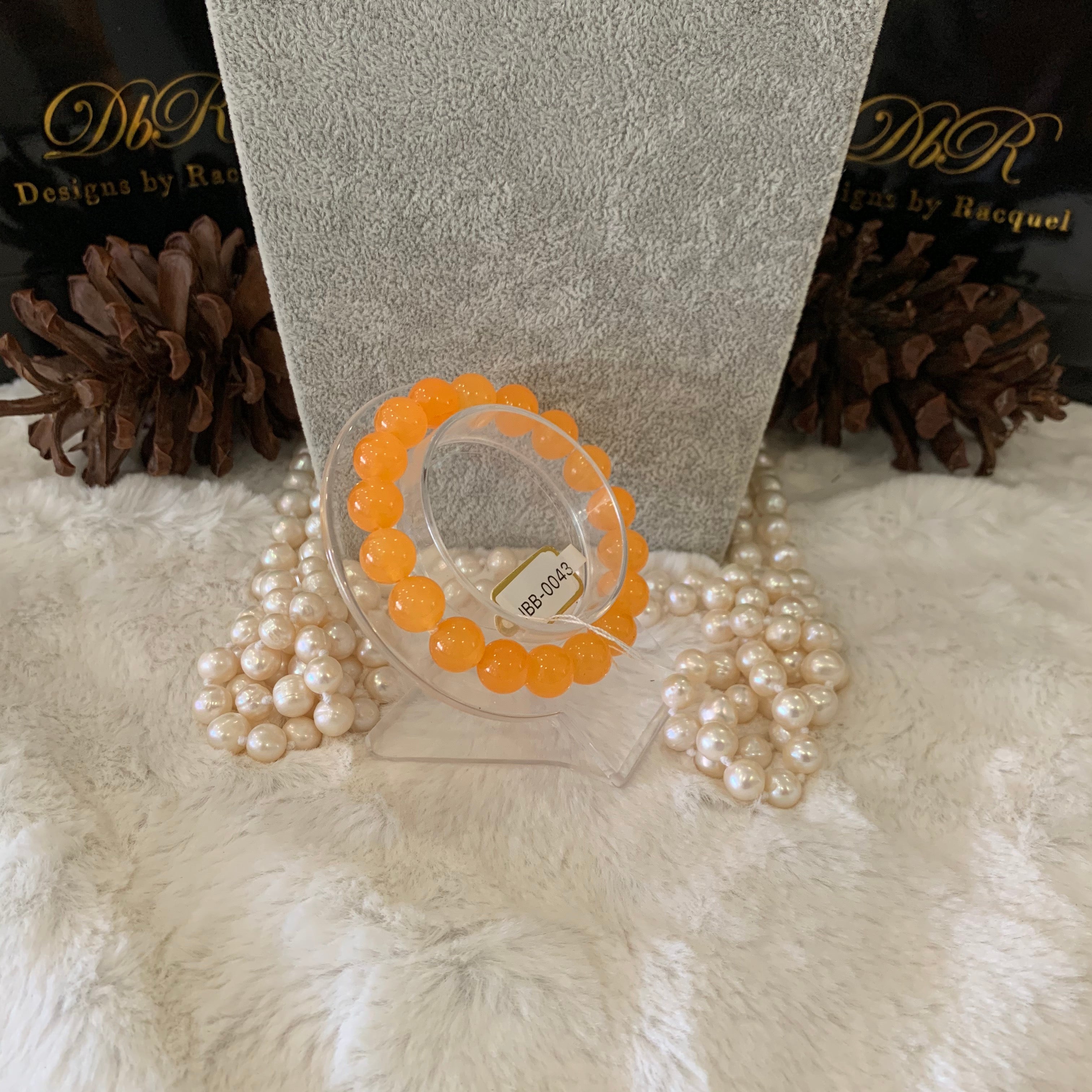 Agate Bead Bracelet (JBB-0043)