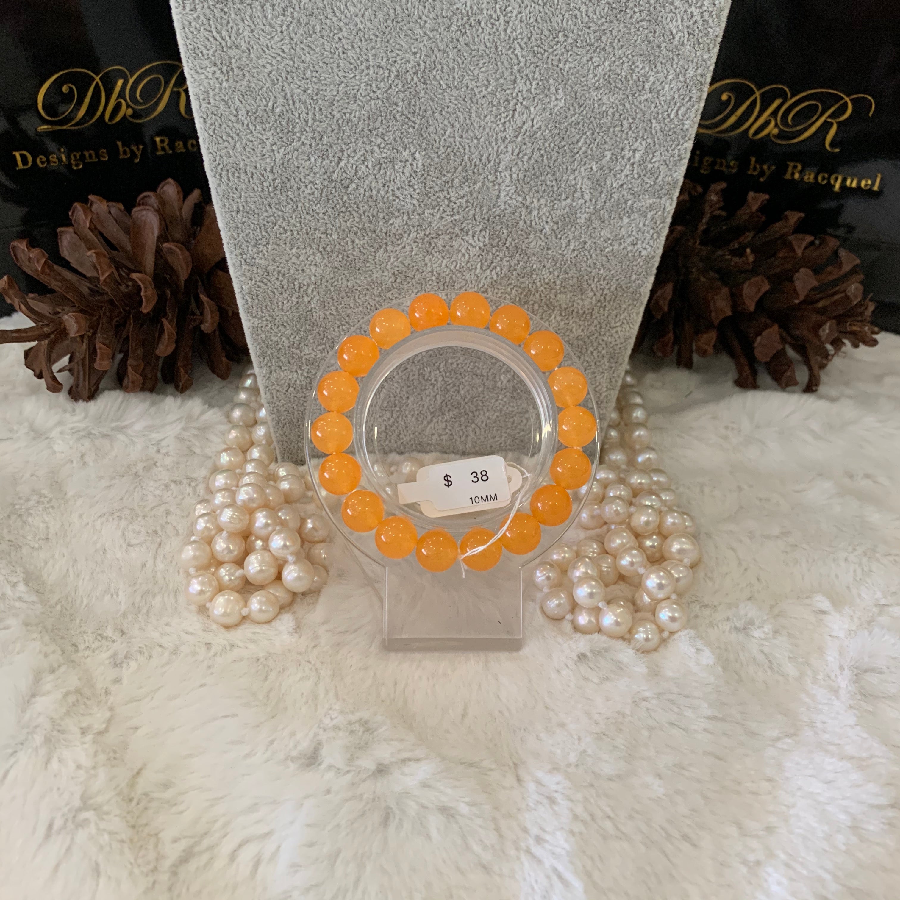 Agate Bead Bracelet (JBB-0043)