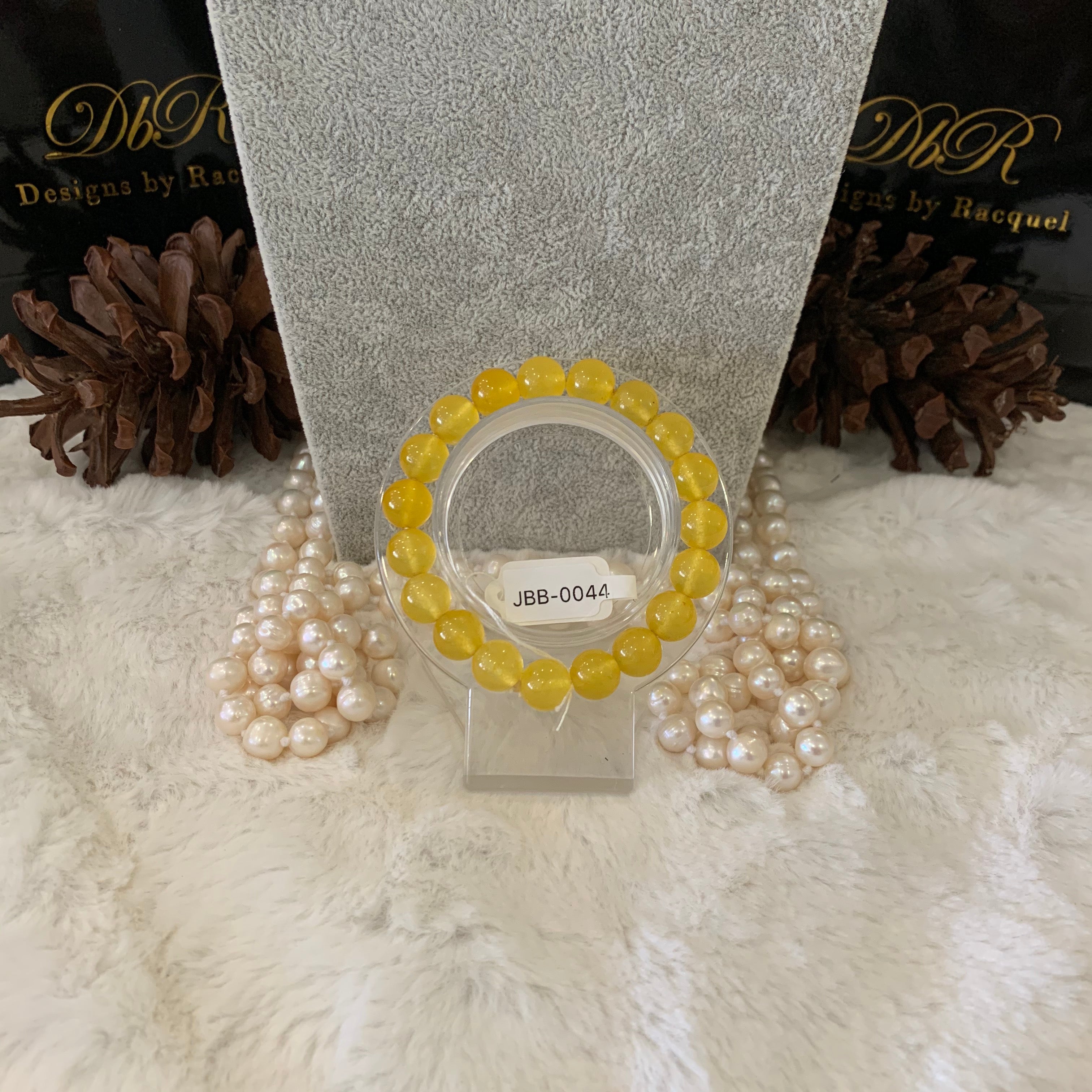 Agate Bead Bracelet (JBB-0044)