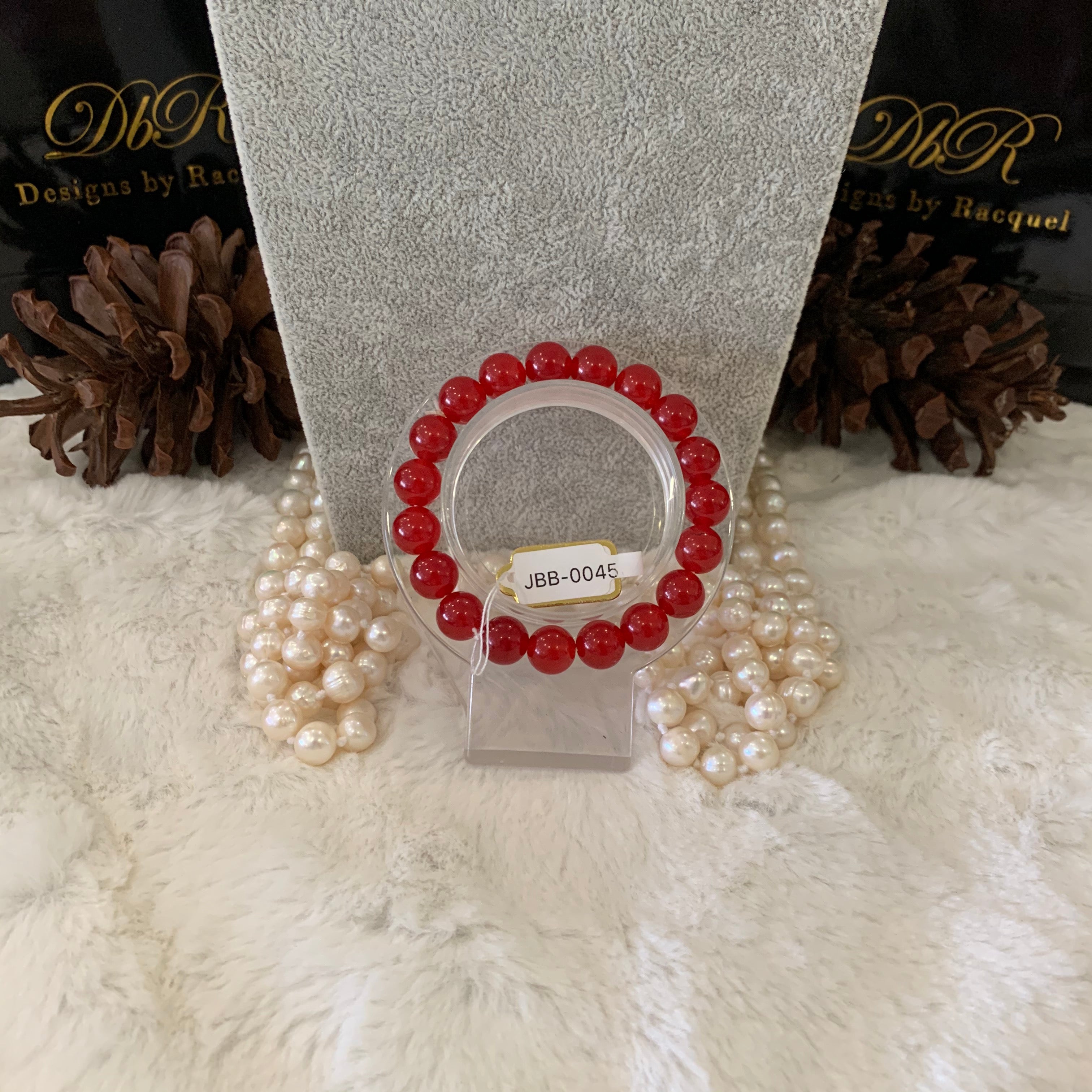 Agate Bead Bracelet (JBB-0045)