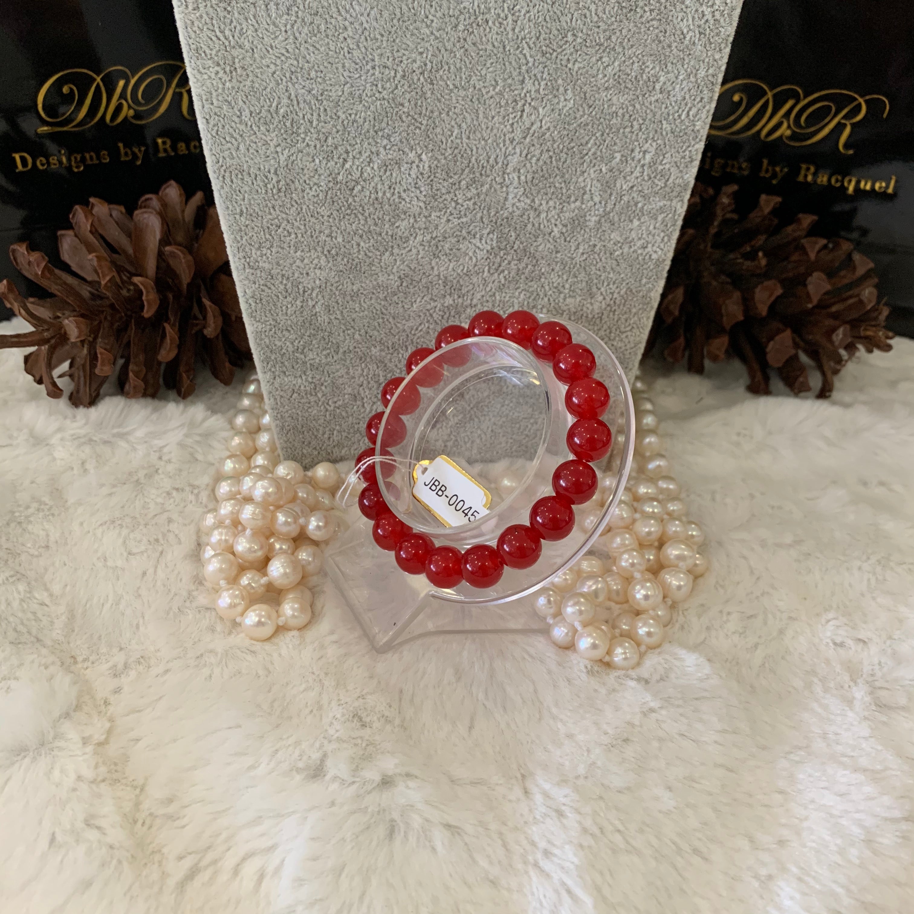 Agate Bead Bracelet (JBB-0045)