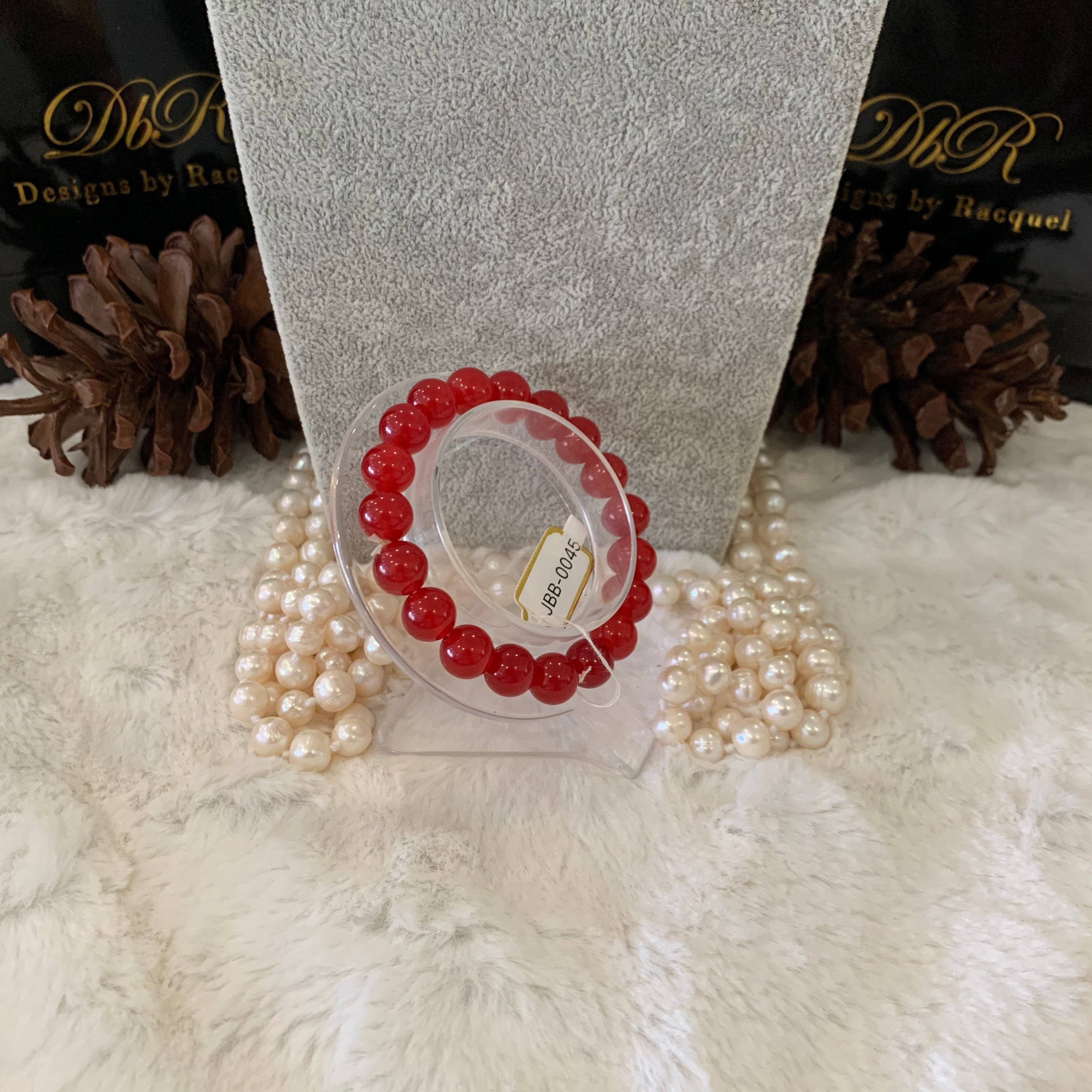 Agate Bead Bracelet (JBB-0045)