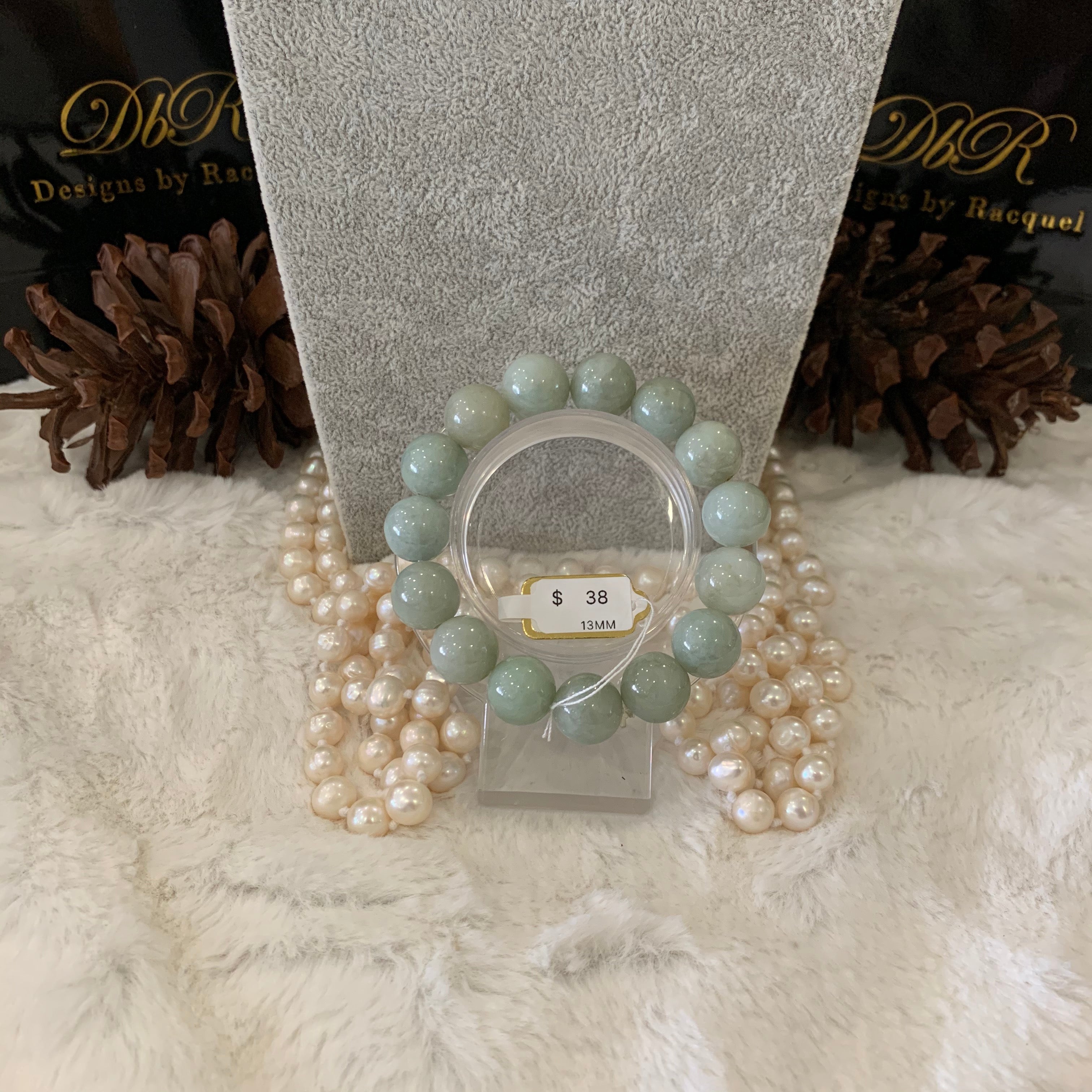 Jade Bead Bracelet (JBB-0067)