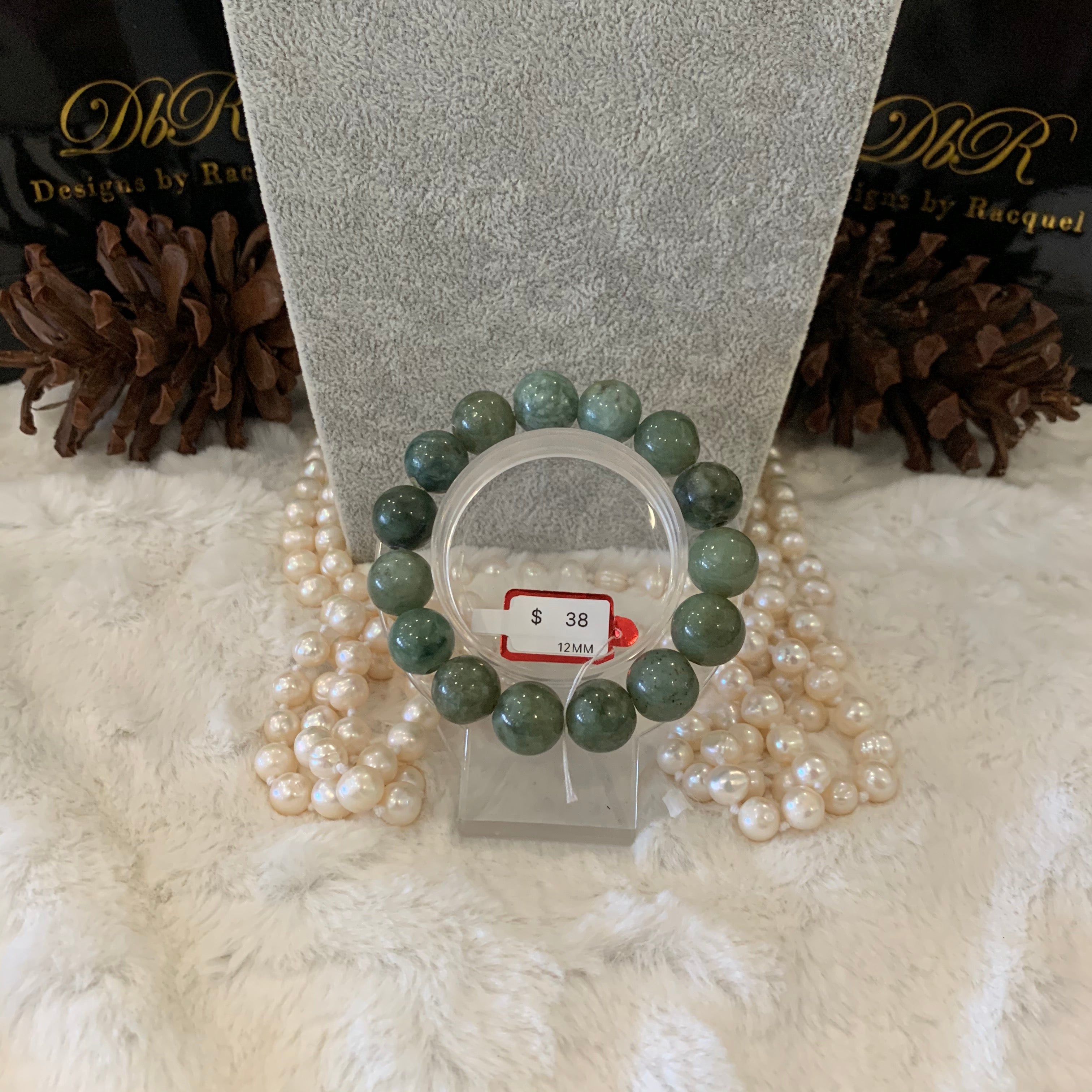 Jade Bead Bracelet (JBB-0073)