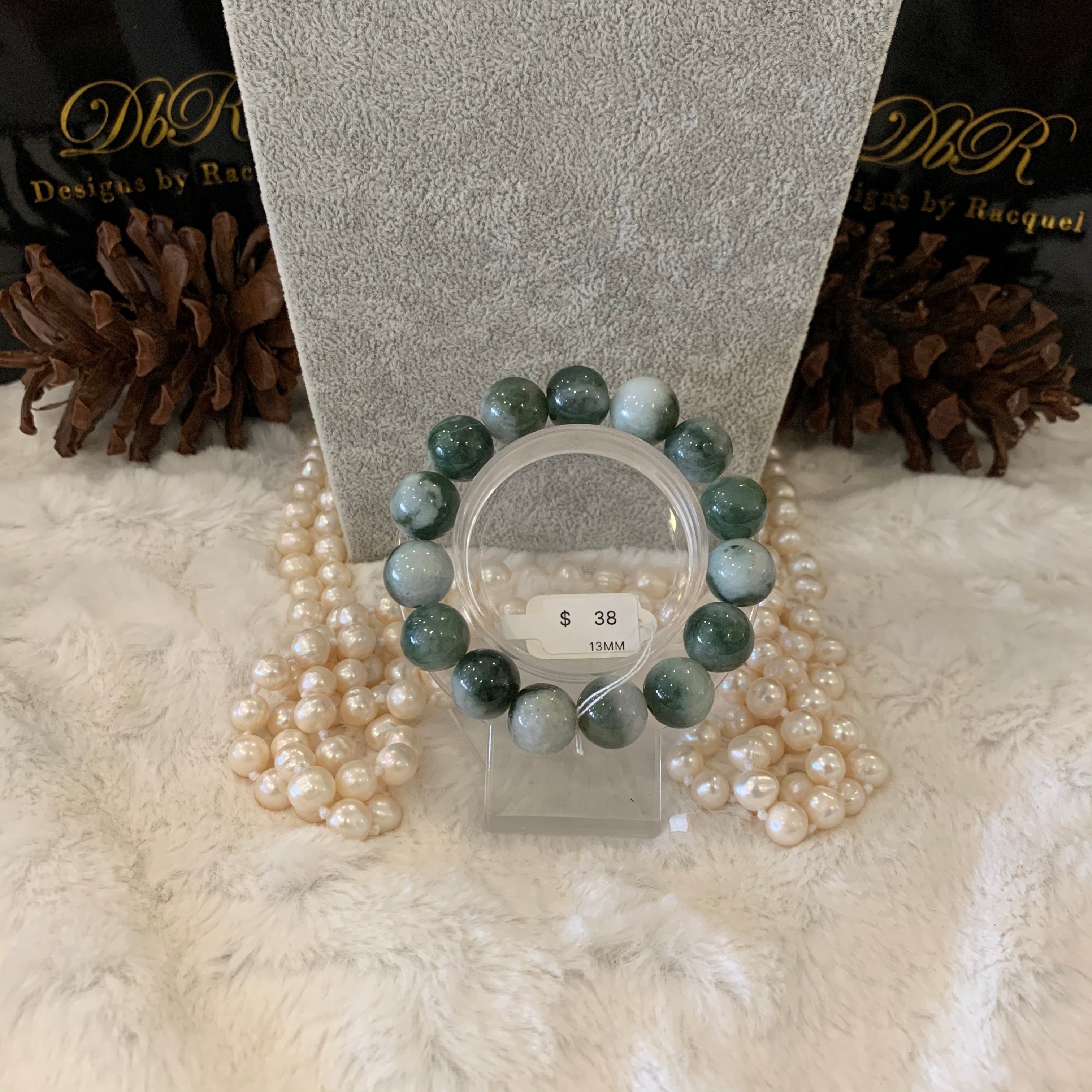 Jade Bead Bracelet (JBB-0074)