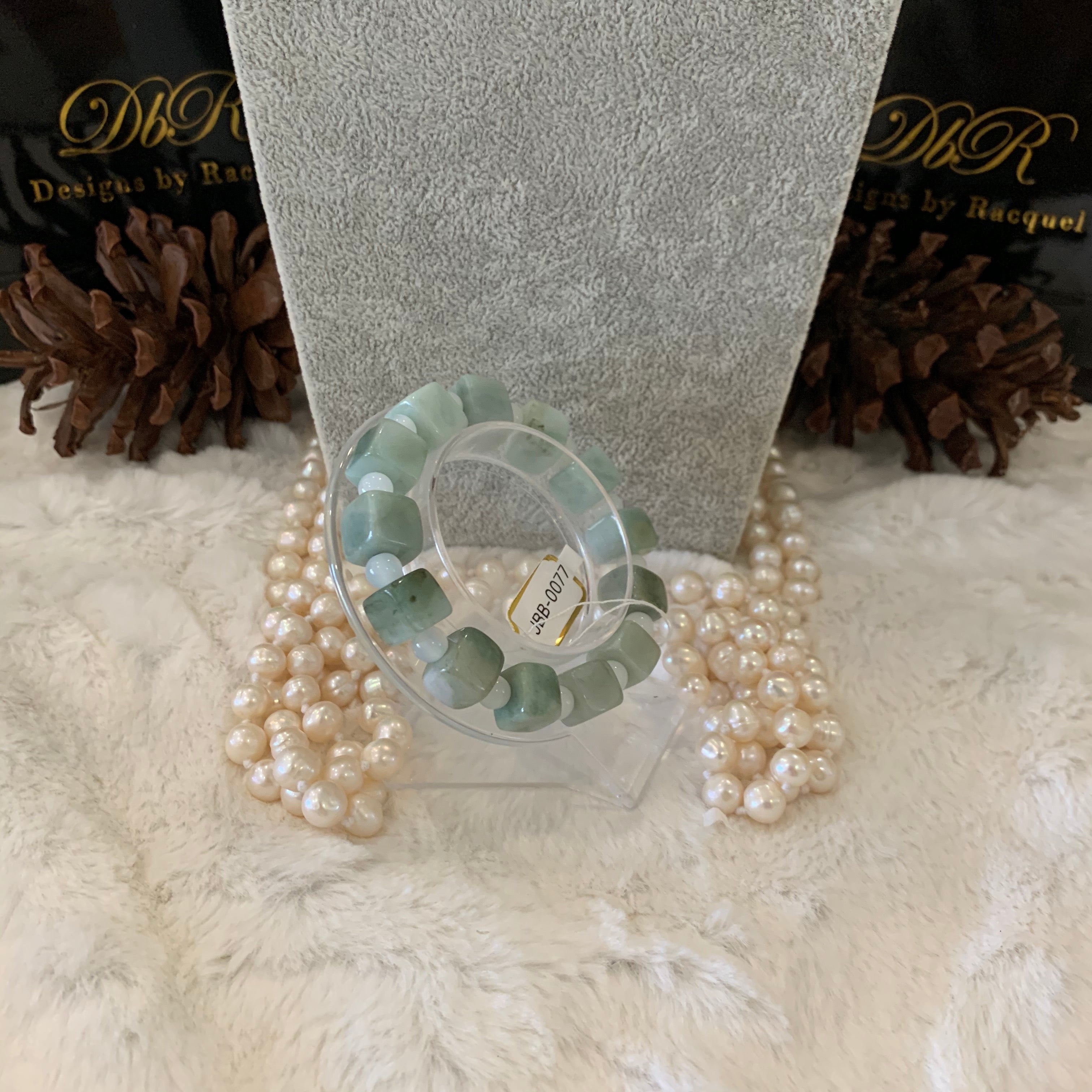 Jade Bead Bracelet (JBB-0077)