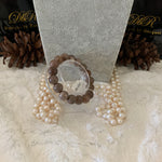 Load image into Gallery viewer, Petrified Wood Bead Bracelet (JBB-0081)
