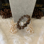 Load image into Gallery viewer, Petrified Wood Bead Bracelet (JBB-0083)
