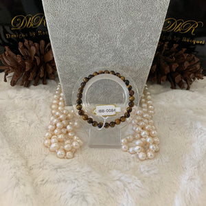 Tiger's Eye Bead Bracelet (JBB-0084)