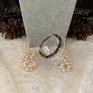 Tiger's Eye Bead Bracelet (JBB-0084)