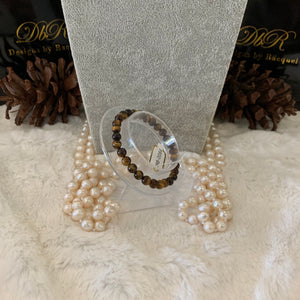 Tiger's Eye Bead Bracelet (JBB-0084)