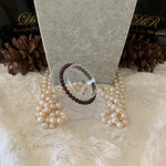 Load image into Gallery viewer, Red Garnet Bead Bracelet (JBB-0087)

