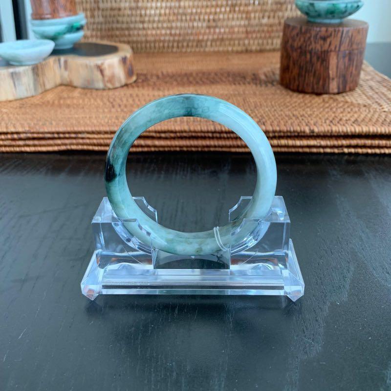 Grade A Natural Jade Bangle with certificate #2717