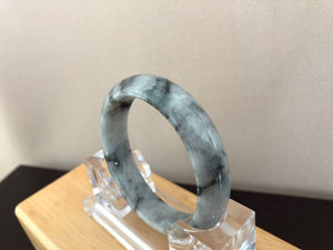 Grade A Natural Jade Bangle with certificate #  18-018