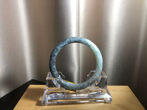 Grade A Natural Jade Bangle with certificate  #18-025
