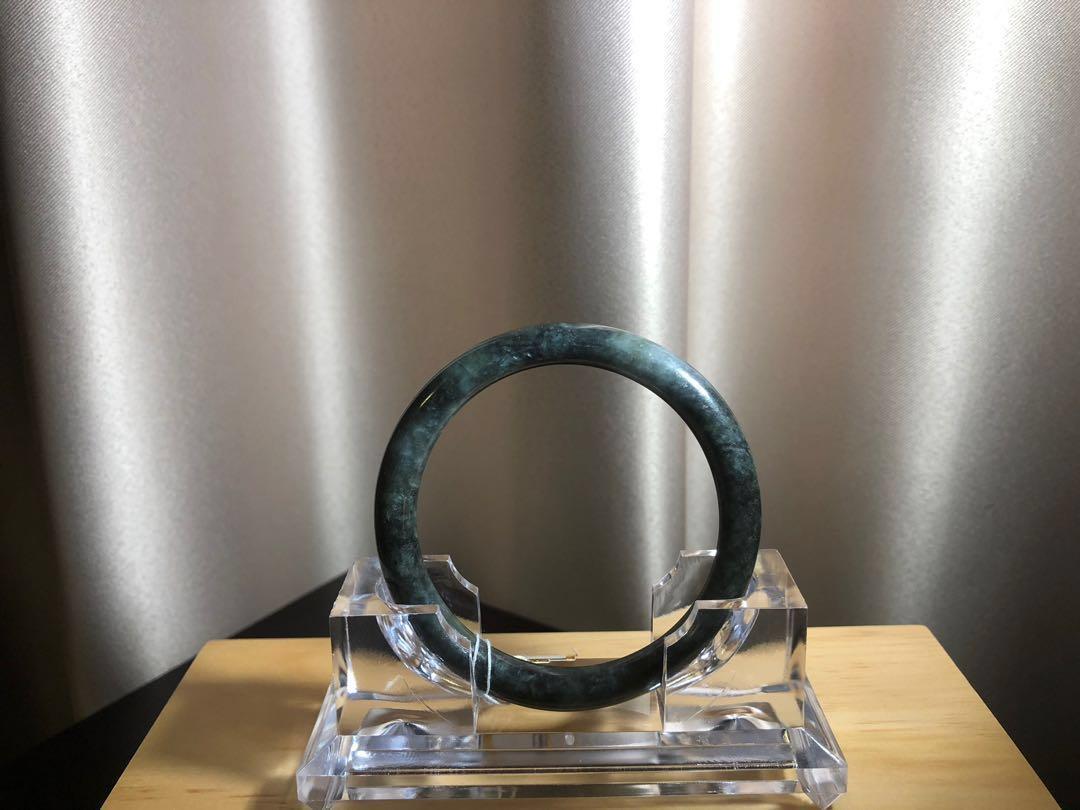 Grade A Natural Jade Bangle with certificate  #18-038