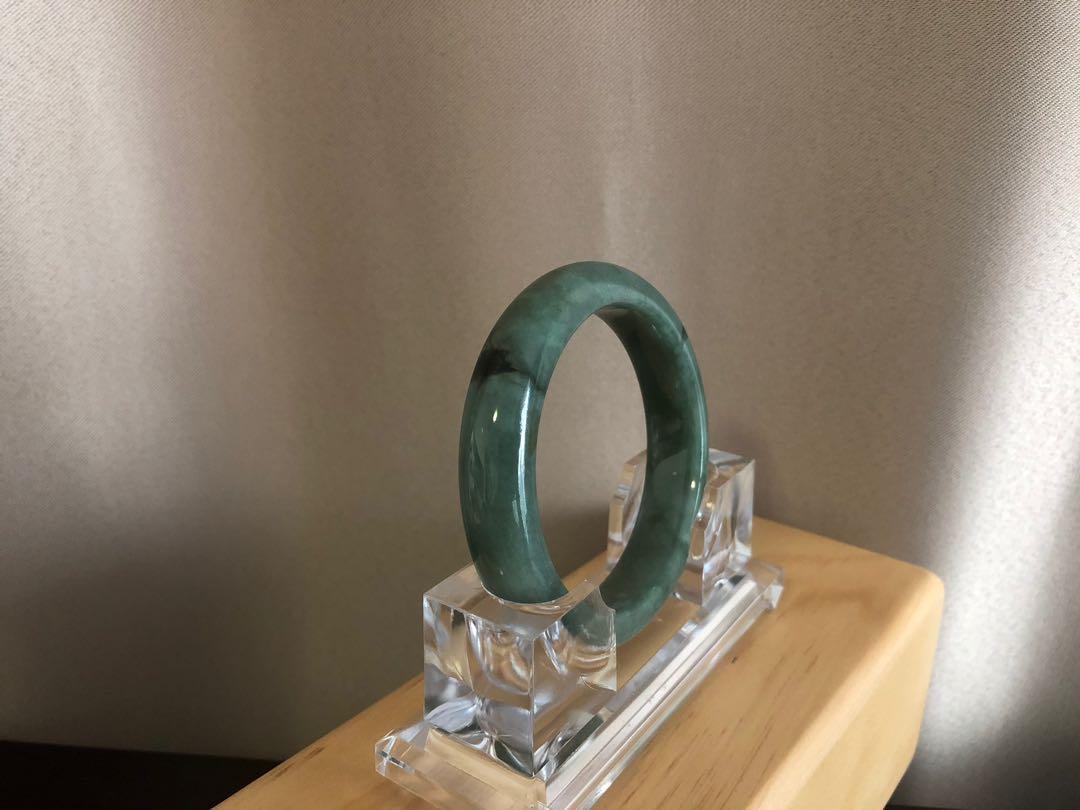 Grade A Natural Jade Bangle with certificate  #18-053