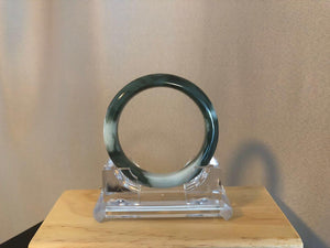 Grade A Natural Jade Bangle with certificate #  18-059