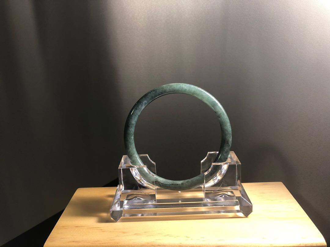 Grade A Natural Jade Bangle with certificate # 18-067