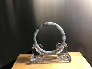 Grade A Natural Jade Bangle with certificate #  18-070