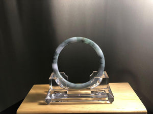 Grade A Natural Jade Bangle with certificate #  18-070