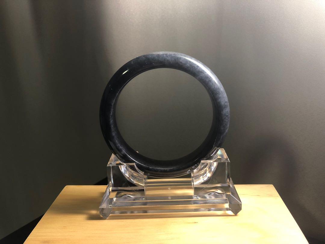 Grade A Natural Jade Bangle with certificate #  18-071