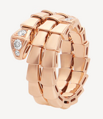 Load image into Gallery viewer, Serpenti Viper Double Loop Ring with Diamonds
