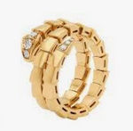 Load image into Gallery viewer, Serpenti Viper Double Loop Ring with Diamonds
