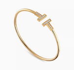 Load image into Gallery viewer, 18k T-Wire Bracelet (Thin)
