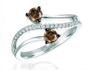 18k Gold with brilliant-cut Pink Sapphires Ring