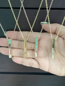 Solid Bar Necklace