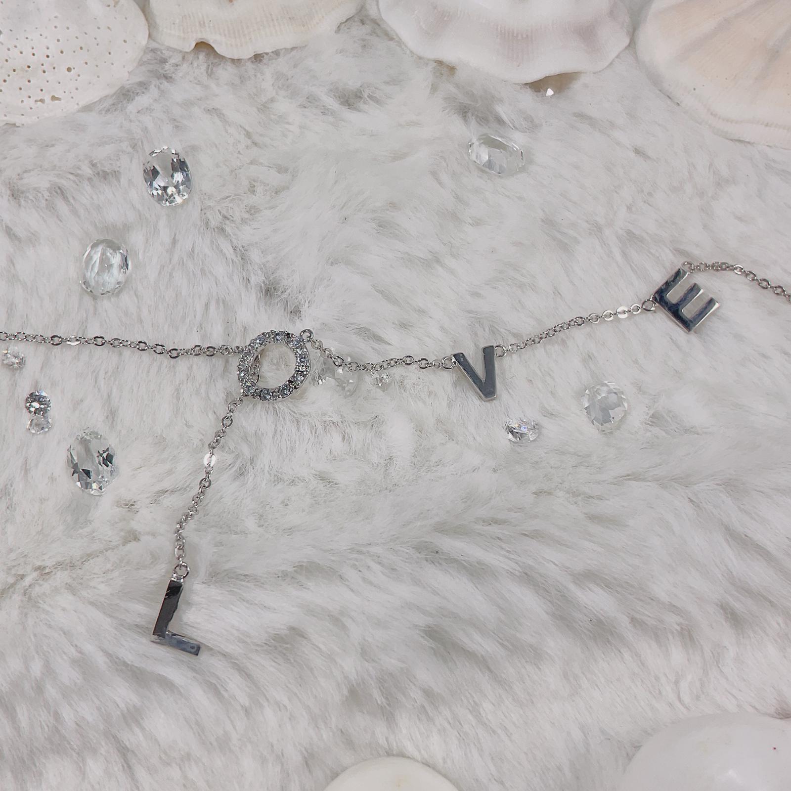Love Lariat Necklace w/ Diamonds (DBRNEC-0009)