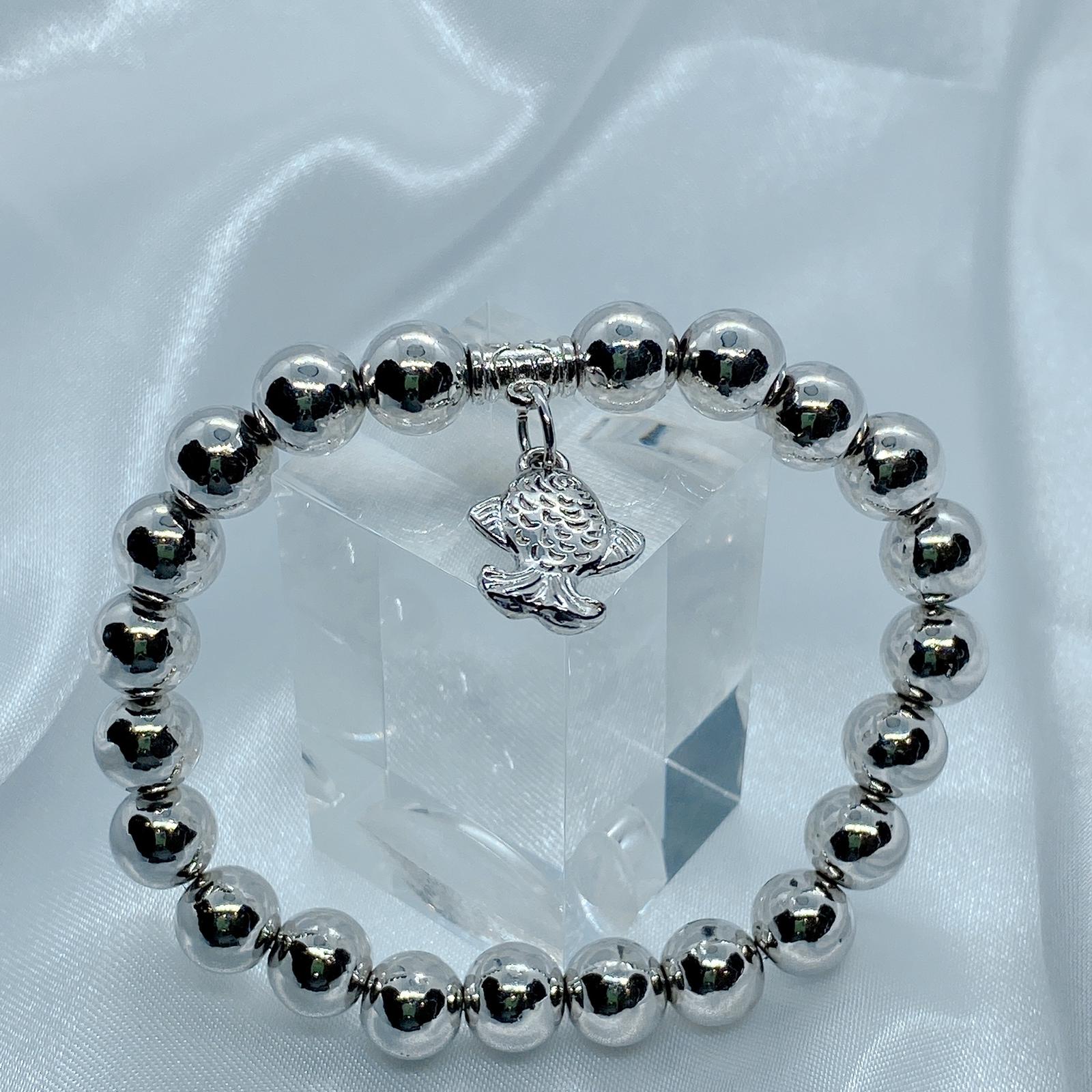 Silver beaded Bracelet (DBRBRC-0007)