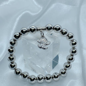 Silver beaded Bracelet (DBRBRC-0007)