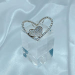 Load image into Gallery viewer, White Sapphire Heart Pendant (DBRPEN-0010)
