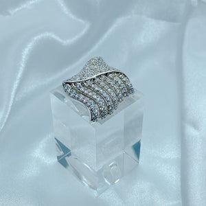 White Sapphire square Pendant (DBRPEN-0011)