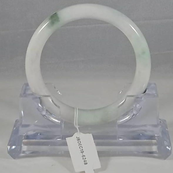 Grade A Natural Jade Bangle with certificate #6248