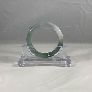 Grade A Natural Jade Bangle with certificate #6358