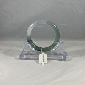 Grade A Natural Jade Bangle with certificate #6358