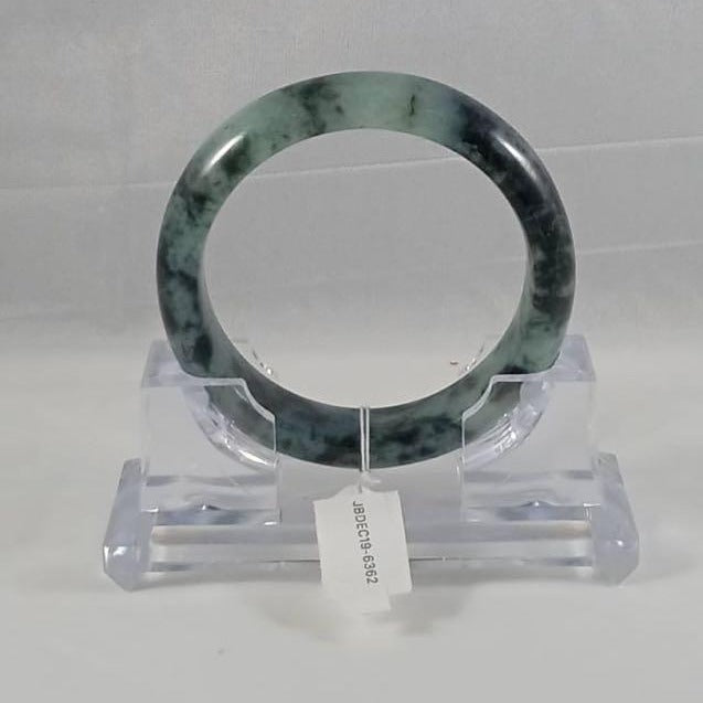 Grade A Natural Jade Bangle with certificate #6362