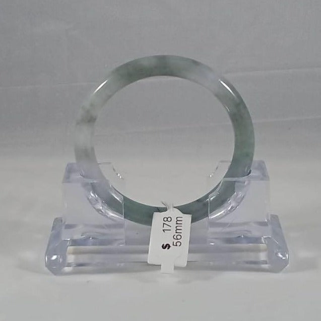 Grade A Natural Jade Bangle with certificate #6246
